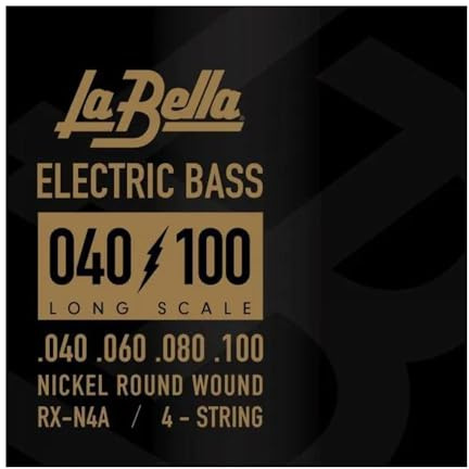 La Bella RX-N4A Long Scale Nickel Round Wound Bass 4- Strings Electric Bass 40-100