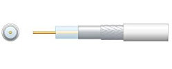 Mercury |TV Coaxial Cable 100m White | Freesat, Sky, Virgin