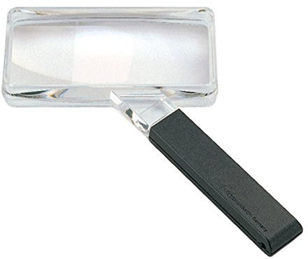 Eschenbach Biconvex Leselupe PXM®-Leichtlinse, DUPLEX-beschichtet für randscharfe, verzeichnungsfreie Abbildung, 1,85x Vergrößerung, 3,3 Dioptrie, 120 x 55 mm Abmessungen, Magnifier, Lupe