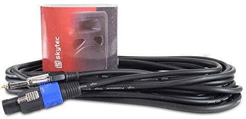 Skytec NL2 To 6.35mm Male Jack Speaker Cable 10m