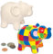 Baker Ross AG700 Keramik-Spardosen „Elefant“ für Kinder zum Basteln, Bemalen, Dekorieren und Verschenken (2 Stück), 130mm x 101mm x 81mm, Ceramic