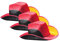 elasto form 3er-Set Cowboyhut Nations-Germany Fanartikel Cowgirlhut Fanhut im Western-Style Schwarz-Rot-Gold