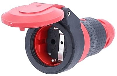 as - Schwabe 62243 - Grapa para cables (230V), rojo