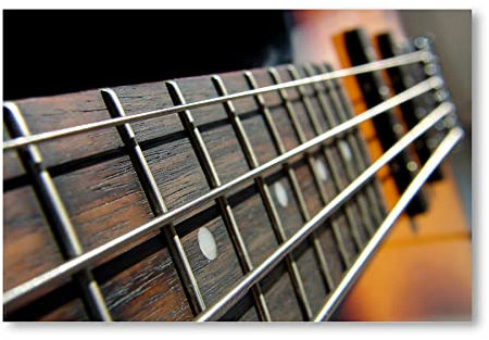 Postereck - 0075 - Bass Gitarre, Musik Hard Rock n Roll Instrument - Wandposter Fotoposter Bilder Wandbild Wandbilder - Poster - DIN A4-21,0 cm x 29,7 cm