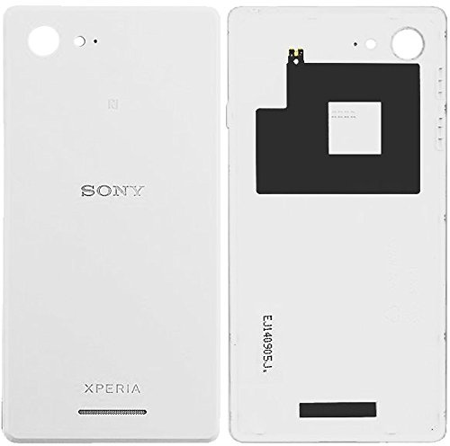 Original Sony Akkudeckel White/weiß für Sony Xperia E3 - mit NFC - Akkufachdeckel, Batterieabdeckung, Rückseite, Back-Cover - A/405-59080-0001
