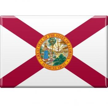 Magnet - US-Bundesstaat Florida - Gr. ca. 8 x 5,5 cm - 37109 - Küchenmagnet