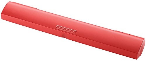 Betty Bossi Backpapierschneider Zack - verstellbar für Papierrollen von 28 bis 38 cm Länge und bis 3,6 cm Durchmesser, mit Antirutsch-Lamellen und Einstellklipps, Spülmaschinengeeignet, rot