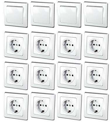 DELPHI Starter-Kit, 16er Set 250V~/ 16A, UP, weiß