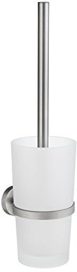 SMEDBO Toilet Brush Wallmount, Brushed Chrome HS333 WC-Bürste zur Wandmontage, glas, Silber/weiß