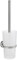 SMEDBO Toilet Brush Wallmount, Brushed Chrome HS333 WC-Bürste zur Wandmontage, glas, Silber/weiß