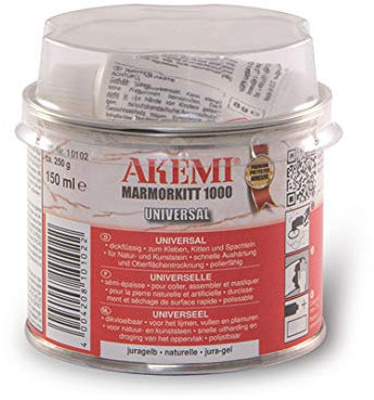 Marmorkitt 1000 Universel - Colle crémeuse - Akemi - 150 mL, Naturel