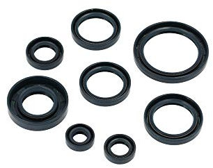 Set: Wellendichtringe, 8 Stück, blau, Doppellippe - AWO 425 Sport
