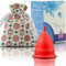 Menstruationstasse Größe 2 für normale bis starke Blutung - 12 Stunden Schutz - wiederverwendbarer Menstruationsbecher - Menstruations Cup (Modell 2, rot) von ATHENA Cup