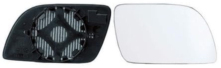 ALKAR Spiegelglas, (E), konvex 6402110 rechts, konvex | Kompatibel mit: VW POLO, POLO IV Stufenheck
