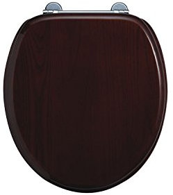 Burlington Wooden Standard Mahogany Toilet Seat