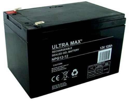 Ultramax 12V 12Ah equiv. GEL Battery for Black & Decker GRC730 Cordless Mower