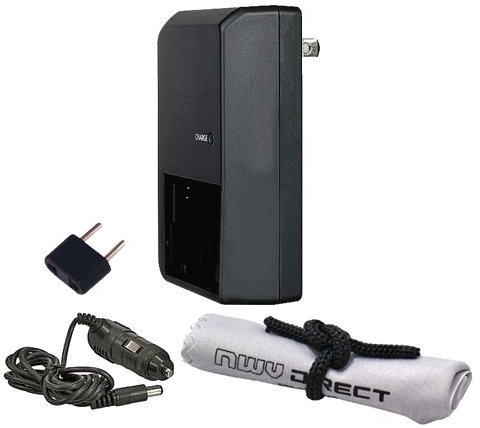 Digital Nc Chargeur Rapide « Intelligent » Hors Appareil Photo Nikon COOLPIX P900 + Chiffon de Nettoyage en Microfibre Nwv Direct.