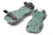 Gravidus Rasenbelüfter Sandalen mit robusten Stahlspikes für gesunden Rasen 32 cm Belüftungsschuh Rasenlüfter Nagelschuhe