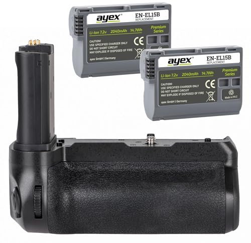 Battery Grip for Nikon D80, D90 Like MB-D80 + 2 EN-EL3e Batteries