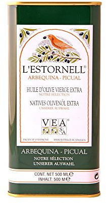 L’Estornell Natives Olivenöl Extra - 0,5 l Dose (1 x 0,5 l)