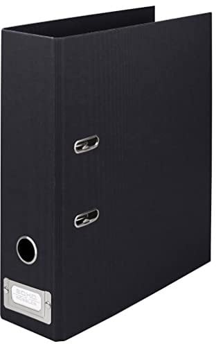 Rössler Papier 1317452708 - S.O.H.O. Ordner DIN A4 mit Einsteckschild, Rückenbreite 80 mm, schwarz, 1 Stück