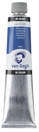 Van Gogh Oil Color Paint, 200ml Tube, Phthalo Blue 570