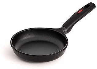 Valira Black - Sartén Premium de 18 cm hecha en España, aluminio fundido con antiadherente reforzado, apta para inducción