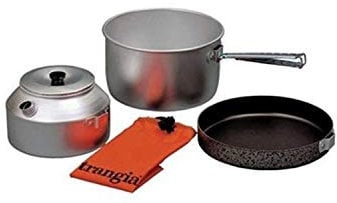 Trangia - Camping Set | Includes: 2 L Saucepan, 0.9 L Kettle, 7 Inch Frypan, Detachable Handle, & Carry Bag