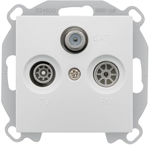 Prise TV FM SAT BLANC Siemens DELTA VIVA
