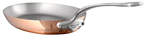 Mauviel M'Heritage150 Copper Oval Frypan with Stainless Steel Handle 35cm