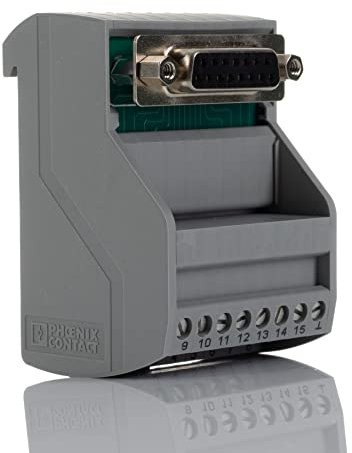 Phoenix Contact Schnittstellenmodul Sub-D, Buchse, 15-polig, 25 V ac, 60 V dc, / 2A, DIN-Schienenmontage