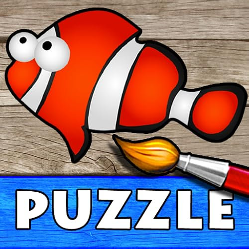 Ozean - Puzzle zum Farben für Kinder - Malen und Zeichnen des Meeres