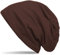styleBREAKER Unisex Beanie Mütze Einfarbige mit Thermo-Fleece Futter, warme Winter Mütze gefüttert 04024008, Farbe:Dunkelbraun