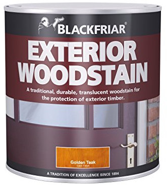 Blackfriar BKFTEWSGT500 Traditional Exterior Woodstain, 500 ml, Golden Teak