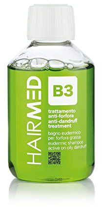 HAIRMED - B3 Anti-Schuppen Silber-Shampoo - Bekämpft Schuppen und Talgproduktion, ideal bei seborrhoischer Dermatitis - 200 ml