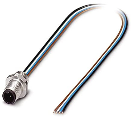Phoenix Contact SACC-E-M5MS konfektioniertes Sensorkabel 4-adrig, Stecker gerade/offenes Ende, Länge 500mm
