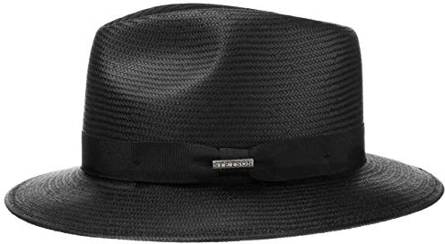 Stetson Aripeka Traveller Strohhut Ripsband einfarbig UV Schutz 40 Herren Frühling Sommer Natur XL (60-61 cm)