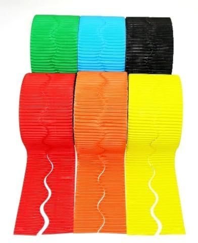 Lot de 6 rouleaux de bordure ondulée