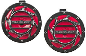 Wolo (308–2T Sonic Blast rot und schwarz bemalt Hörner – 12 Volt, niedrigen und hohen Ton