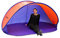 DEMA PopUp Strandmuschel Sonnenzelt Strand Sonnenschutz Windschutz orange/blau