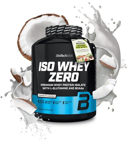 BioTechUSA Iso Whey Zero | Premium Whey Protein Isolate | Grass-Fed | Enzyme-Free | Sugar- and Gluten-free, 2.27 kg, Coco