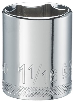 DEWALT 1/2 6 PT Standard Socket 1 1/16