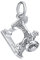 SILVEGO Damen Anhänger aus 925 Sterling Silber Nähmaschine