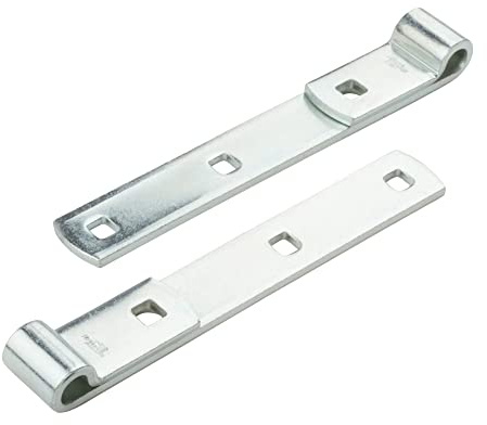 National Hardware Screw Hooks Strap Hinges, 8, Steel, 2-Pack, Zinc Plated