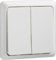 Schneider Electric Elso Doppeltaster, Unterputz, 42V/1A, Renovierung, reinweiss, Artikelnummer 506194