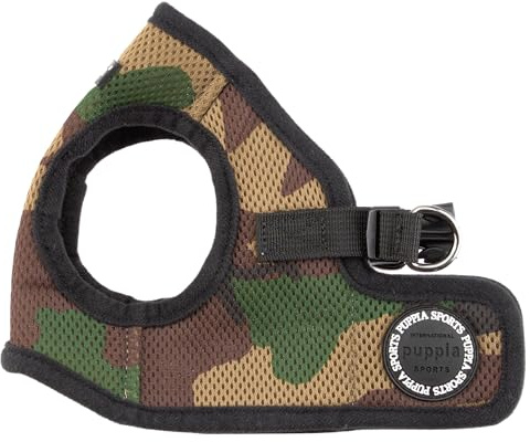 Puppia Dog Harness small dog and medium dog - Soft Vest in many colours - Also usable as Puppy Harness - Anti Pull Dog Lead, Camouflage, XXL, camo