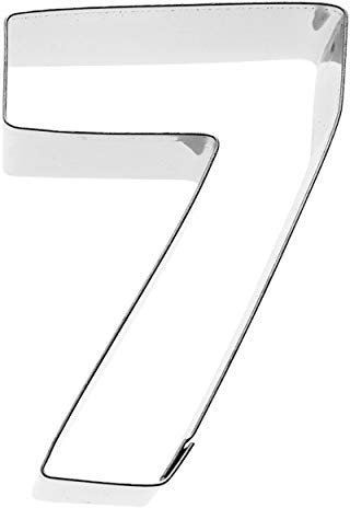 RBV Birkmann Emporte-pièce chiffre 7, Plastique, Cookie cutter, 1 pièce, 3 x 5 x 2 cm