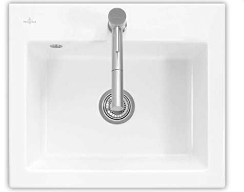 Villeroy & Boch Subway 60 S Flat Weiß (alpin) Keramik-Spüle Flächenbündig Küche