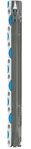 Opti P60-70-00002 Reißverschluss, 100Prozent Polyester, 00002 Grau, 70cm