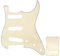 Musiclily SSS Strat Pickguard and Back Plate Set for Fender USA/Mexican Standard Stratocaster Modern Style Electric Guitar, 3Ply Cream